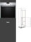 Premium-Ambiente CAF144 Hochschrank 1-türig für Herd/Micro 154cm hoch 60cm breit Softclosing eingelassener Griff EURODEKOR®(eGriff-Anschlag rechts, 04 Diamantgrau)