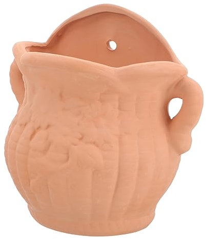 BESPORTBLE Plant Wall Terracotta Plant Pots Wall Mounted Plant Pot Flowerpots Succulent Wall Planter Hanging Wall Planter Indoor Vases Succulent Planters Tilted Flower Pots Clay Chocolate