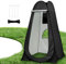 Charmofun Pop Up Duschzelt, Camping Toilettenzelt Umkleidezelt UV-Schutz, Mobile Tragbar WC Zelt mit Tragetasche, Camping Duschkabine für Outdoor (Schwarz)