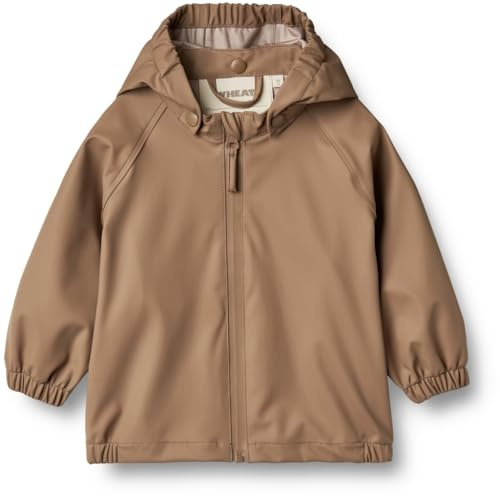 Wheat Regenjacke Chardy Jacke Unisex GRS recycelt Wasserdicht Winddicht, Hazel, 92/2y
