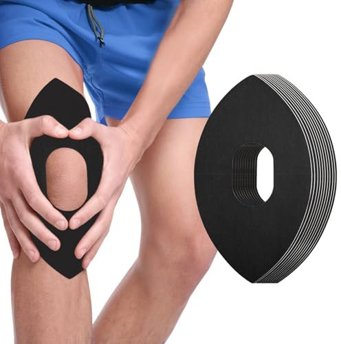 12 Stück Kinesiologie Tape,Knietapes Vorgeschnitten Knie,Knie Tape Vorgeschnitten,Knie Tape,Kinesiotapes Knie,Kinesiotapes Vorgeschnitten,Vorgeschnittenes Kinesiologieband,für Knieschmerzlinderung