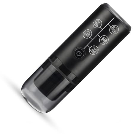 BIGULA Cafetera recargable, apta para viajes, con textura adecuada para preparación multifunción