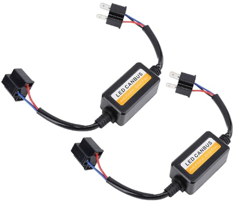 Saluaqui Décodeur Advanced LED Canbus pour les Phares H4 - Résistance à la Fiche et à la Lecture pour éviter les Codes de Scintillement et d'erreur des Ampoules, Adaptés aux Applications de Bulbe