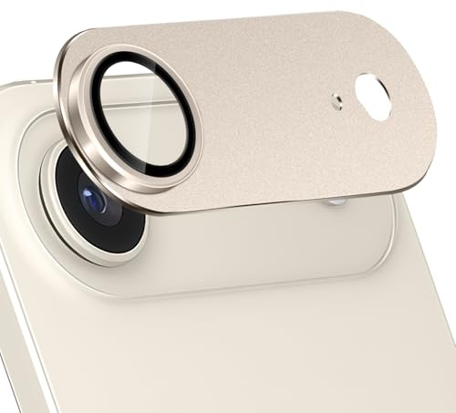 HeeYeal Camera Lens Protector Compatible with iPhone 17 Air 5G - Gold | Full Coverage 9H Tempered Glass Rear Lens, HD Aluminium Alloy Camera Protective Film for iPhone 17 Air 5G