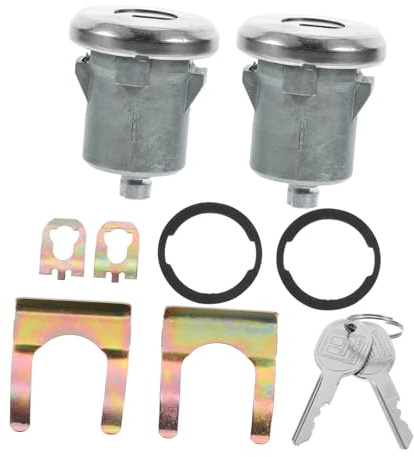 BESTYASH 1 Set Car Door Lock Cylinder Set Automotive Door Lock with Keys Compatible for General Motors Vehicles