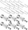 TEHAUX 1 Set Heat Cable Roof Clips and Spacers Kit with Aluminum Clips and Spacers for Easy Installation Pitched Roofs and Gutters for Heating Equipment Maintenance