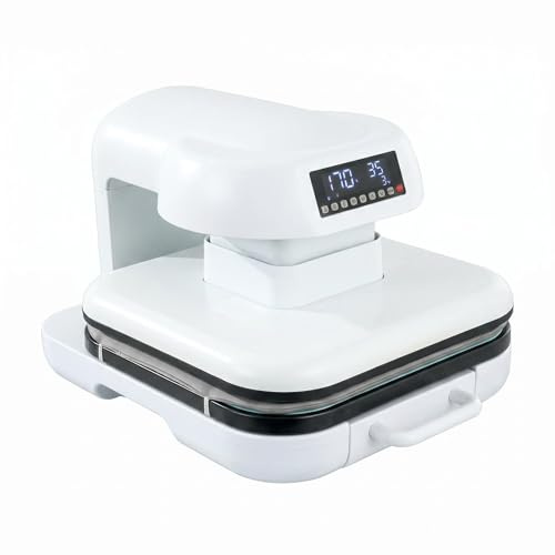 Máquina de Sublimación Automática 38x38cm, 1600W Plancha Térmica con Cajón Deslizante, para Personalizar Camisetas, Bolsas, Manualidades