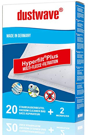 Megapack - 20 Staubsaugerbeutel passend für Nilfisk (Alto/Wap) - GD 910 Staubsauger - dustwave® Markenstaubbeutel/Made in Germany + inkl. Microfilter