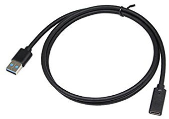 CERRXIAN Câble Adaptateur USB 3.0 A mâle à Type C Femelle (1M)