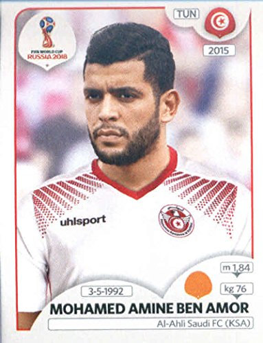 WM 2018 Aufkleber Russland Panini 563 mohamed Amine Ben Amor Aufkleber, Fußball