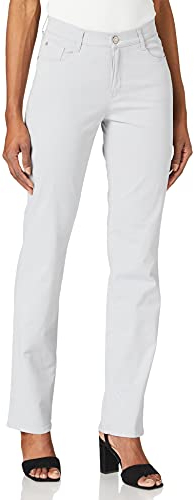 BRAX Damen Style Carola 5-pocket-broek van hoogwaardig katoen-satijn Hose, Grey Melange, 36W / 32L EU