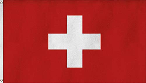 Flagge Großformat 250 x 150 cm wetterfest Fahne in 18 verschiedenen Ausführungen mit ösen Farbe Schweiz