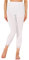 Merry Style Damen 7/8 Leggings mit Spitze MS10-342(Weiß,S)