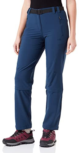 CMP - Pantaloni da Donna con Cerniera Lampo Blu W52