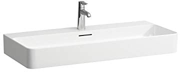 Laufen VAL Aufsatzwaschtisch, 1 Hahnloch, mit Überlauf, US geschl. 950x420, weiß, Farbe: Weiss matt - H8162877571041