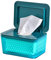 Wipes Holder, Wipes Dispenser with Lid, Pouch with Lid, Baby Wipes Case Keeps Wipes Fresh， Wipe Container Regular Storage Case Box(Green,1P)