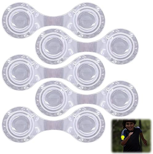 KOIROI 5 Stück Magnetische Reflektoren, Reflektor Clips, Reflektorclips, Reflektoren Anhänger, Reflektierende Ansteckmagnete für Rucksack, Schulranzen, Kleidung, Jacke, Joggen, Fahrrad, Outdoor