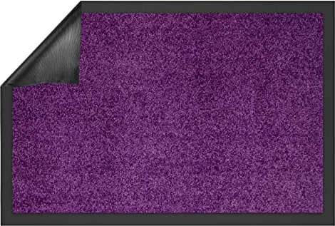 FLODI. Use&Wash Washable Doormat (Purple, 135 x 200 cm) Absorbent Dirt Trapper Entrance Mat, Non-Slip Backing Door Mat Dust Control Barrier Matting For Home & Commercial Use