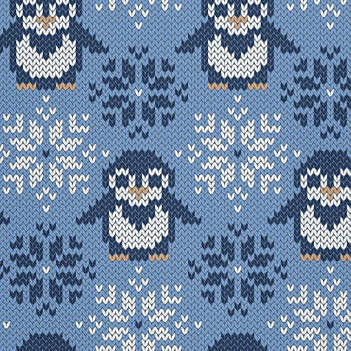 HEKO PANELS Stoff Oxford wasserdicht, Pinguine, 1 Meter 155 x 100 cm | Dekostoffe zum Nähen und Handwerken, blickdichte Möbelstoffe, Nähstoffe DIY, als Meterware erhältlich