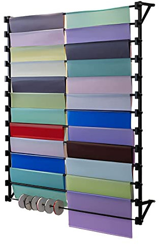 THEGA Schalhalter Aufbewahrung - Handtuchständer Organizer Rack - Hijab Schals Display-Rack, An Der Wand Befestigte 10-Schicht-Metallspeicher-Organisatoren, Für Band, Seidenschal, Schal, Hosen