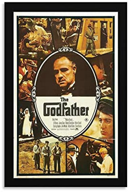 NANXIANG Filmposter Der Pate, klassisches Gangster-Filmposter, Heimdekoration, Poster, Wandkunst, zum Aufhängen, Druck D
