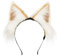 MIVAIUN Handgefertigtes Fell Fuchs Katzenohren Stirnband Fursuit Kopfbedeckung für Erwachsene Kinder Künstliches Tier Stirnband Niedliche Kopfbedeckung für Festival Party Cosplay