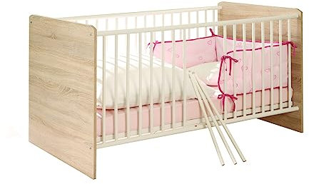 HTI-Living Babyzimmer 2-teiliges Set Wiki Gitterbett und Wickelkommode