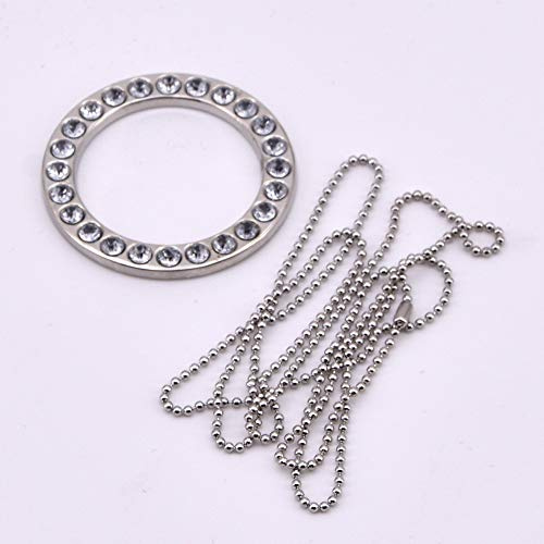 MOMOMAGE Schmuck Infinity Ring und Kette Zaubertricks Verbindungsring Magische Komödie Nahaufnahme Magische Gimmick Requisiten