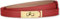 HEVIBK Ledergürtel Damen Gürtel Taillengürtel Damengürtel Leder Jeansgürtel Echtleder 35mm Breit schmaler Gürtel（Rot/Gold）