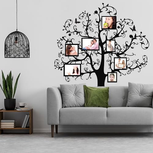 Photo Frame Tree Sticker - Family Vinyl Wall Decal 24 x 23