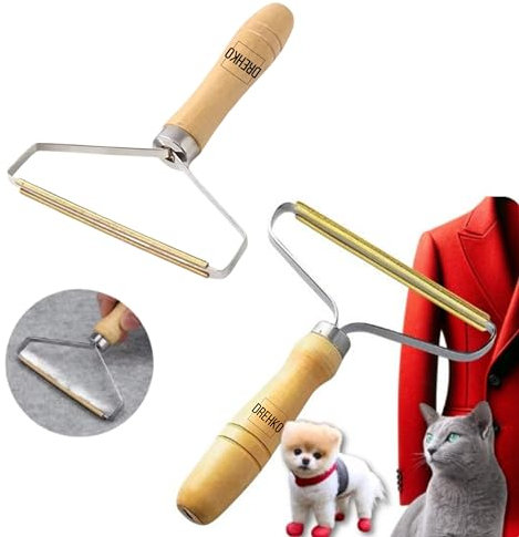 DREHKO Quita Pelos Mascota, Cepillo para el Pelo de Perro, Quita Pelusas Ropa, Quita pelos Gato, Quita Pelos Mascota Triangulo, para Ropa, Alfombras y rascadores, Fácil de Usar.