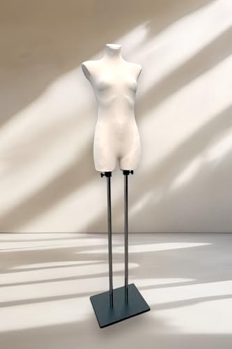 LUSORIA Schneiderpuppe weiblich mit Oberschenkeln, Ecru (L/XL)