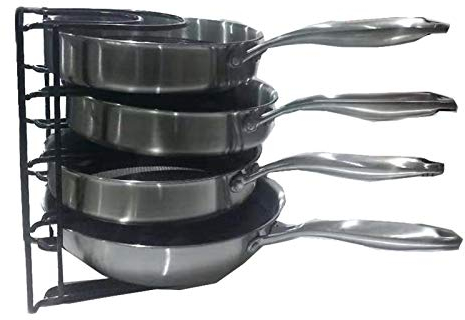 ANAIUCY Estantes para ollas y sartenes Organizador de Tapas de ollas Soporte para estantes para Platos de Cocina Almacenamiento de Descanso Tablas de Cortar Ollas y sartenes para Hornear O