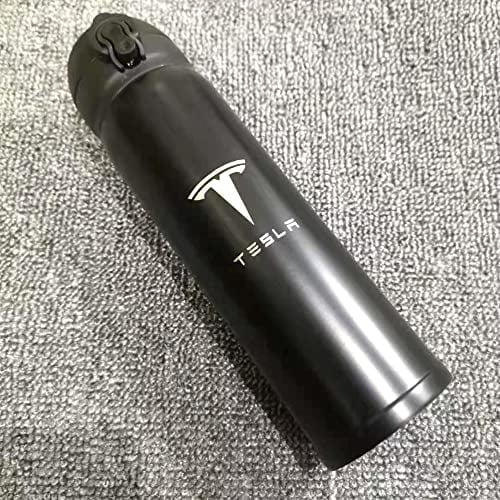 Auto-Wasserbecher,Für Tesla model S model X model Y model 3 Auslaufsicherer tragbar Reisebecher individuelles Auto-Emblem Geschenk Souvenir Auto Zubehör