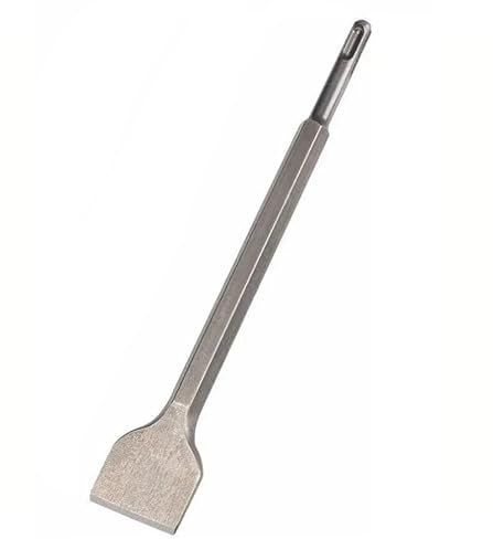 Tile Chisel SDS Plus Thinset Scraper Ceramic Floor Tiles Remover Tool Concrete Breaker Wall Tiling Lifter Rotary And Demolition Hammer Drill Bit Masonry Drilling Shank Flat Spade Pointed 75mm (75mm)