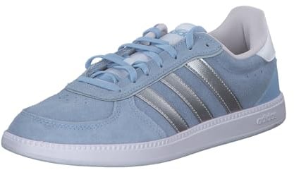 adidas Women's Breaknet Sleek Schuh Glow Blue/Silver Metallic/Halo Blue 39 1/3