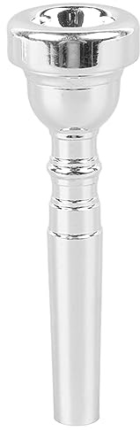 Ersättning för Trumpetmunstycke, Elegant och Lyhörd Trumpetmunstycke, Smidig, Lätt Att Spela för Blåsinstrument (Silver 3C)