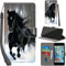 PHINIENLAND Premium PU Leather Flip Wallet Case for iPhone 6 / 6s With Card Slots, Kickstand, Magnetic Book Cover - Horse