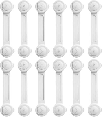 Loquet de Porte de Réfrigérateur - Verrouillage Sécurisé, Prévention Pince-Doigts | Système de Sécurité pour, Protection Complète, Anti-Pincement, Verrou Anti-Coincement (Usage Facile)
