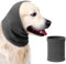 Aomig Ohrenschützer für Hunde - Hundemütze, Gehörschutz, Ohrenklappe, Kopfwickel, Hals und Ohren Wärmer, Hundekopfhörer für Silvester (Grau, L)