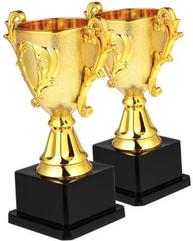 YARNOW Set di per Trofei Chili Piccolo Premio del Trofei di Calcio Personalizzati per Bambini per Feste Successi Accademici