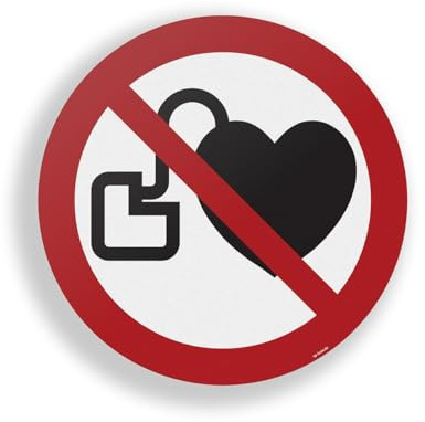 1 Stk. | INFLOORMA PRO | 200 mm | Bodenschild | P007 - Kein Zutritt für Personen mit Herzschrittmachern oder implantierten Defibrillatoren