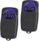 Lot de 2 émetteurs manuels pour ouvre-porte de garage compatibles avec la télécommande Nice FLO2