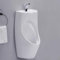 Gtzly Urinal, Keramik-Urinale for Herren, Wand-Urinal, Auslaufsicheres Urinal for MäNner, Urinale for MäNnerbadezimmer, mit Waschbecken und Sensorhahn, WandentwäSserung(White)
