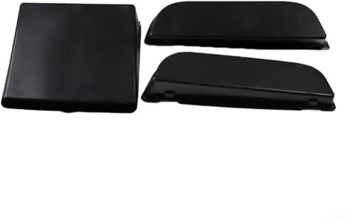 Alanmoship Juego de caja de almacenamiento para salpicadero delantero para Mercedes Vito 2016-2023, accesorios interiores, ABS, negro, 3 piezas, izquierda, media derecha, compatible con LHD