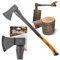 Bradas GARDEN CARE - Universale Axt - äxte - Beil aus gehärtetem Stahl & Fiberglas - Perfekt für Holzspalten & Gartenarbeit - Garten – KT-SF1150 – 1500g