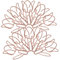 Gadpiparty 20 Pièces trombone Paper Colored Paper Plastique Rose Gold