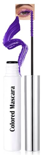 Lila Mascara für Kurze Wimpern, Wimperntusche Wasserfest Volumen und Längen | Langanhaltende Curling Ultrafeine Wimperntusche, Keine Klumpen, Hochpigmentierte Lashes Extension Mascara, Makeup für Frauen