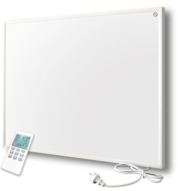 Byecold Infrarotheizung mit Thermostat 580 Watt, Infrarot wandmontage Elektroheizung Energiesparende, Heizpaneel Elektrisch mit Energiesparend Überhitzungsschutz