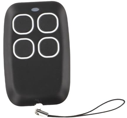 Multi-Frequency Wireless Remote Control Clone, 280-868MHz Learning & Copying for Car Garage Door Security Systems, 4-Button ABS Remote with CR2032 Battery